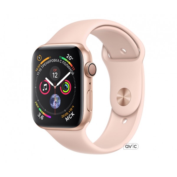Apple Watch Series 4 (GPS + Cellular) 40mm Gold Aluminum Case with Pink Sand Sport Band (MTUJ2/MTVG2) (Open Box)