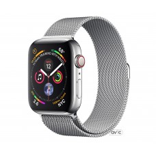 Apple Watch Series 4 (GPS+Cellular) 44mm Stainless Steel Case with Milanese Loop (MTV42, MTX12)