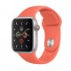 Apple Watch Series 5 (GPS+CELLULAR) 44mm Silver Aluminum Case with Sport Band Clementine