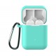 Чехол для Redmi AirDots Pro Silicon case с карабином Mint Green