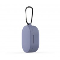 Чехол для Redmi AirDots Silicon case с карабином Lavender Gray