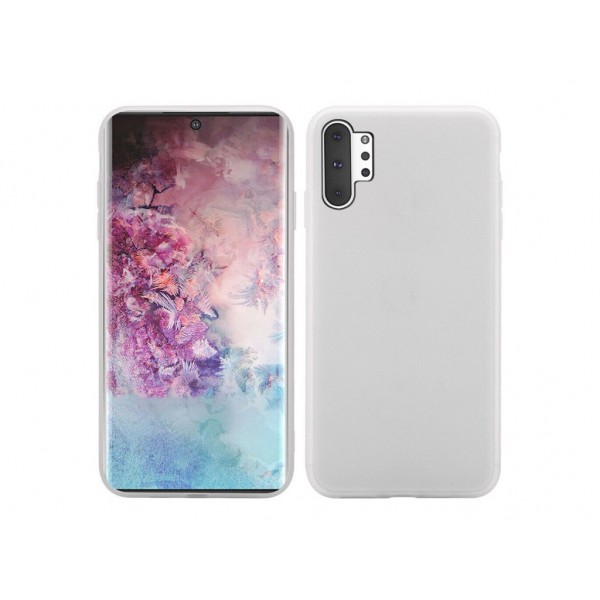 Чехол для Samsung Note 10 Plus Silicone case Lavender Gray