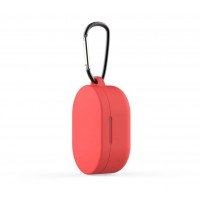Чехол для Redmi AirDots Silicon case с карабином Red