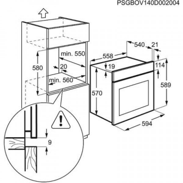 Духовка ELECTROLUX EZB 53430 AW