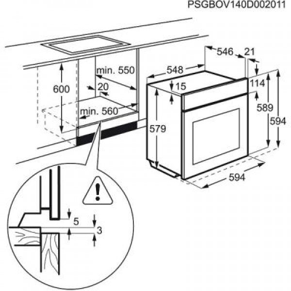 Духовка ELECTROLUX EOB 95450 AV