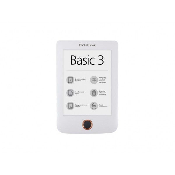 Электронная книга PocketBook 614 Basic 3 White (PB614-2-D-CIS)
