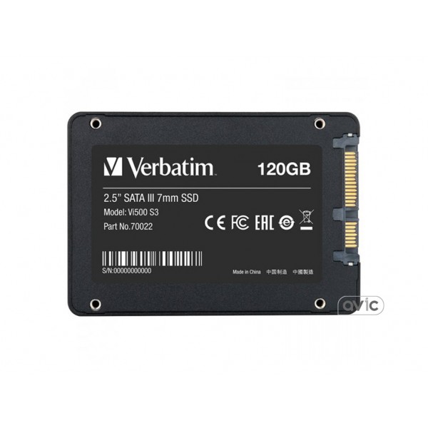 SSD накопитель Verbatim Vi500 S3 120GB (70022)