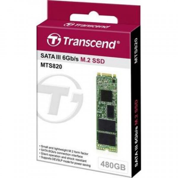 SSD накопитель M.2 2280 480GB Transcend (TS480GMTS820S)