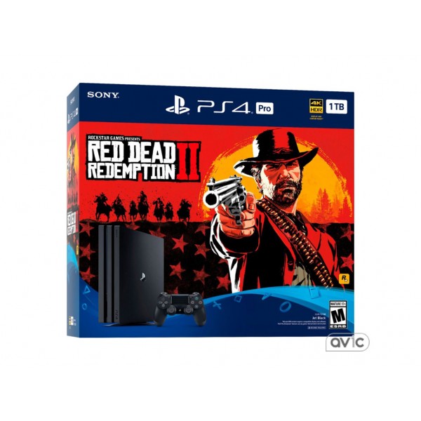 Игровая приставка Sony Playstation 4 Pro 1TB+Red Dead Redemption 2
