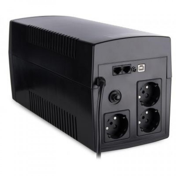 ИБП Vinga LED 1500VA plastic case with USB+RJ45 (VPE-1500PU)