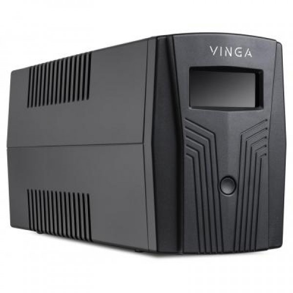 ИБП Vinga LCD 800VA plastic case with USB+RJ45 (VPC-800PU)