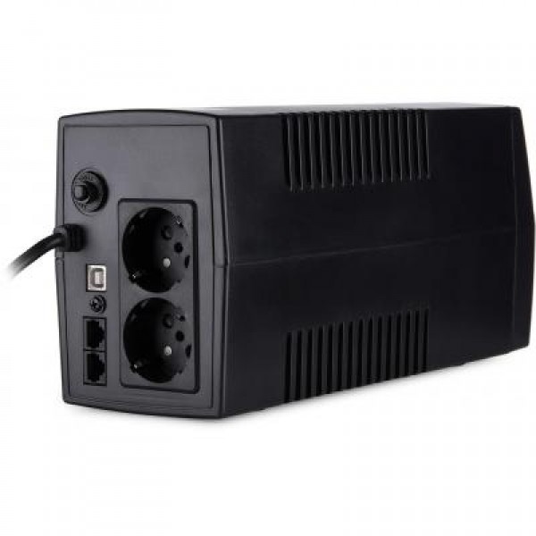 ИБП Vinga LED 800VA plastic case with USB+RJ45 (VPE-800PU)