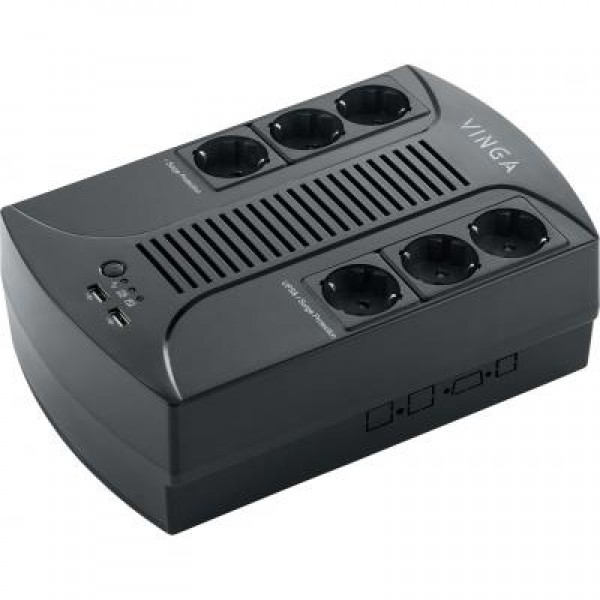 ИБП Vinga 800VA-PU, 2USB*5V /1A (VPP-800U)