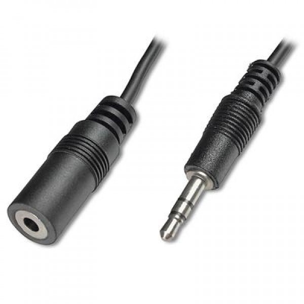 Кабель мультимедийный Jack 3.5mm male to Jack 3.5mm female 1.5m DIGITUS (AK-510200-015-S)