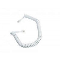 Кабель телефонный Atcom (17319) спиральный, 4P4C, 2м, белый