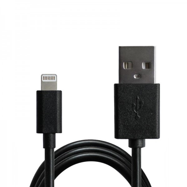 Кабель Grand-X USB-Lightning 2.1А, 1м Black (PL01BS)