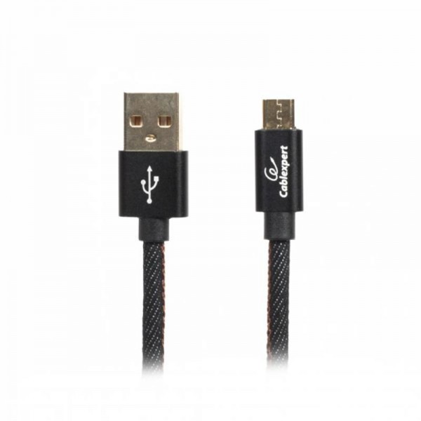 Кабель Cablexpert (CCPB-M-USB-04BK) USB 2.0 A - microB, премиум, 1м, черный