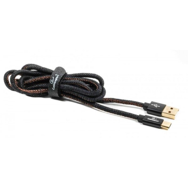Кабель Cablexpert (CCPB-C-USB-04BK) USB 2.0 A - USB Type-C, премиум, 1м, черный