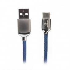 Кабель Cablexpert (CCPB-C-USB-07B) USB 2.0 A - USB Type-C, премиум, 1м, синий