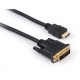 Кабель мультимедийный Vinga HDMI to DVI 24+1 5.0m (HDMIDVI01-5.0)