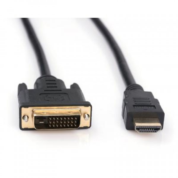 Кабель мультимедийный Vinga HDMI to DVI 24+1 5.0m (HDMIDVI01-5.0)