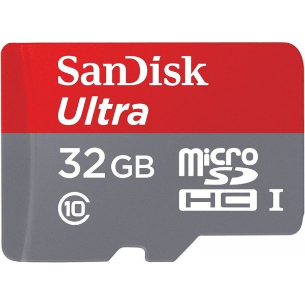 Карта памяти SanDisk 32GB micro-SD class 10 UHS-I Ultra (SDSQUAR-032G-GN6MA)