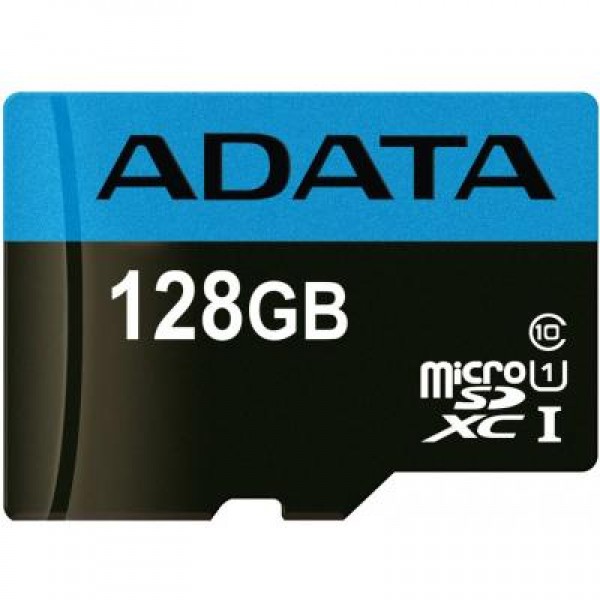 Карта памяти ADATA 128GB microSD class 10 UHS-I A1 Premier (AUSDX128GUICL10A1-RA1)
