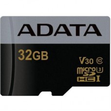 Карта памяти ADATA 32GB microSD class 10 UHS-I U3 V30 Premier Pro (AUSDH32GUI3V30G-R)