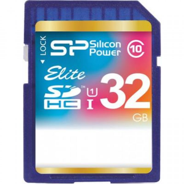 Карта памяти Silicon Power 32Gb SDHC class 10 (SP032GBSDHAU1V10)