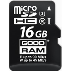 Карта памяти GOODRAM 16 GB microSDHC UHS-I U3 + SD Adapter M3AA-0160R11-DD