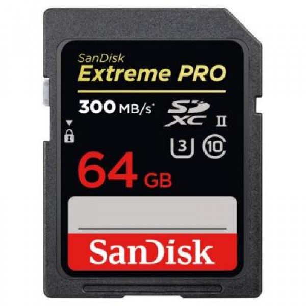 Карта памяти SanDisk 64GB SDXC class 10 UHS-II 4K Extreme Pro (SDSDXPK-064G-GN4IN)