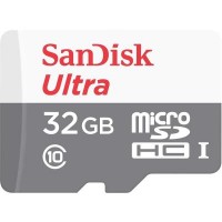 Карта памяти SanDisk 32GB microSD Class 10 UHS-I Ultra (SDSQUNS-032G-GN3MN)