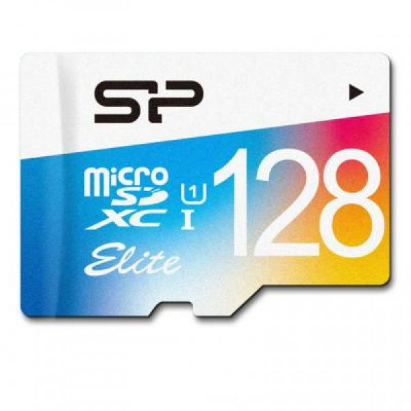 Карта памяти Silicon Power 128GB microSD class10 UHS-I Elite COLOR (SP128GBSTXBU1V20SP)