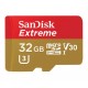 Карта памяти SanDisk 32 GB microSDHC UHS-I U3 Extreme Action A1+SD Adapter SDSQXAF-032G-GN6AA