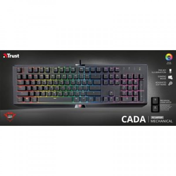 Клавиатура Trust GXT 890 Cada RGB Mechanical UKR (21808)