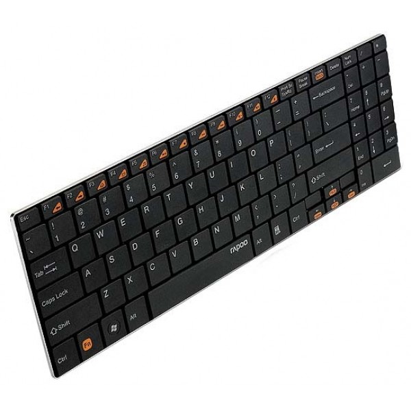 Клавиатура RAPOO Wireless Ultra-slim Keyboard E9070 (Black)
