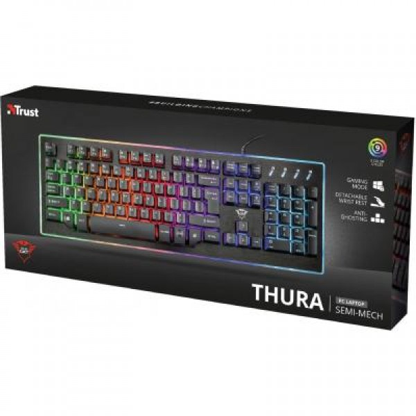 Клавиатура Trust GXT 860 Thura Semi-mech RUS (22416)