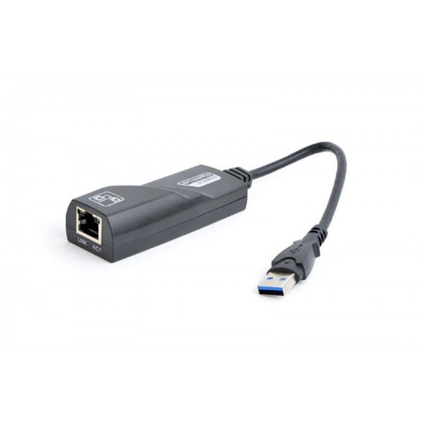 Сетевой адаптер Gembird (NIC-U3-02) USB - Fast Ethernet, черный