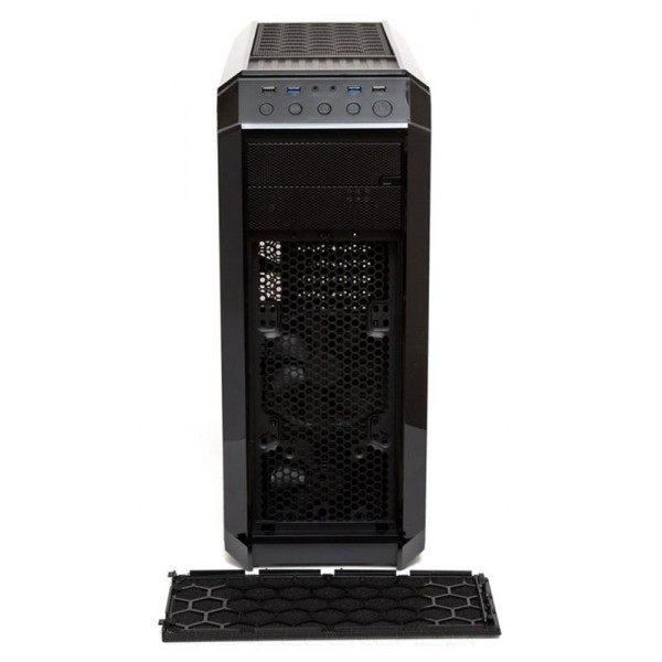 Корпус Chieftec Gaming GP-01B-OP, Без БП, прозрачная боковая стенка, 2xUSB3.0, Black