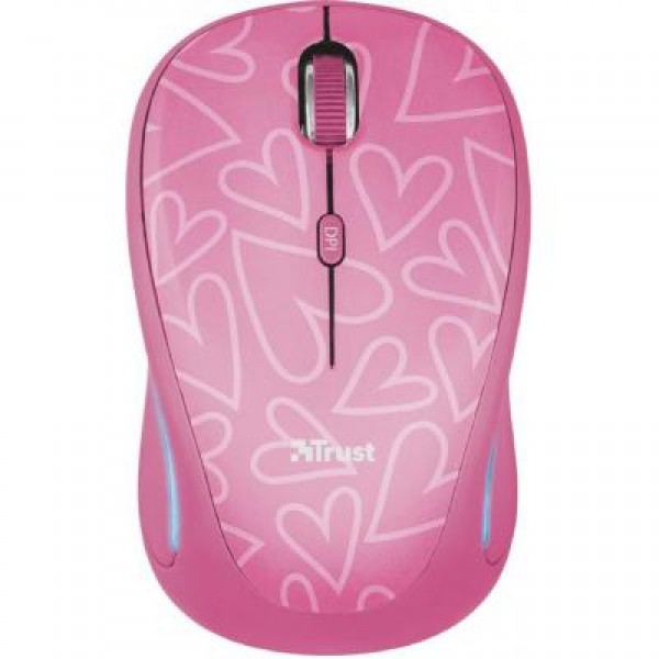 Мышь Trust Yvi FX wireless mouse pink (22336)