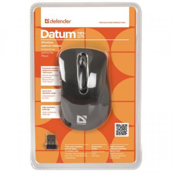 Мышь Defender Datum MM-075 Black (52075)