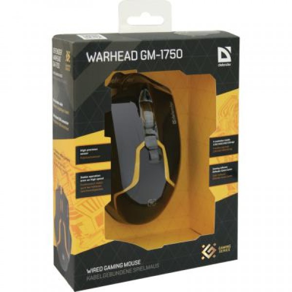 Мышь Defender Warhead GM-1750 USB Black (52750)