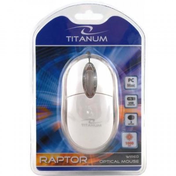 Мышь Esperanza Titanum TM102W White