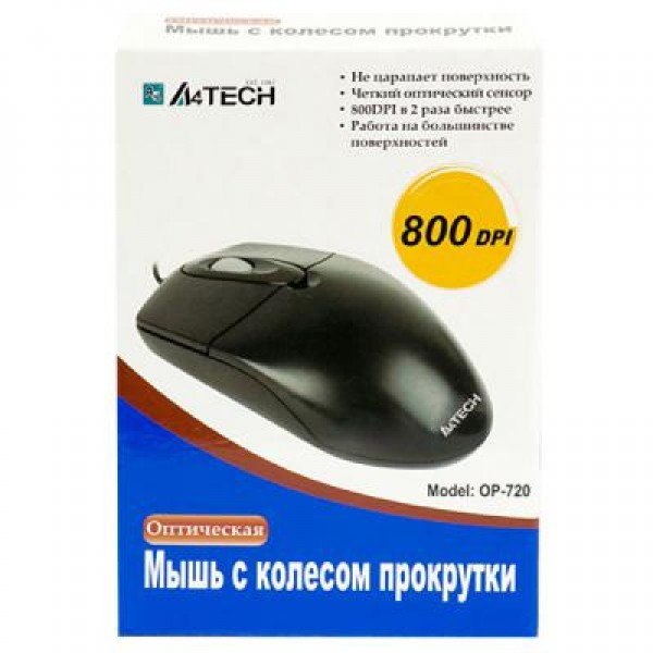 Мышь A4tech OP-720 BLACK-PS