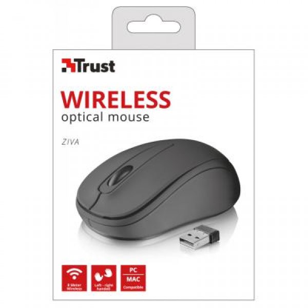 Мышь Trust Ziva wireless compact mouse black (21509)