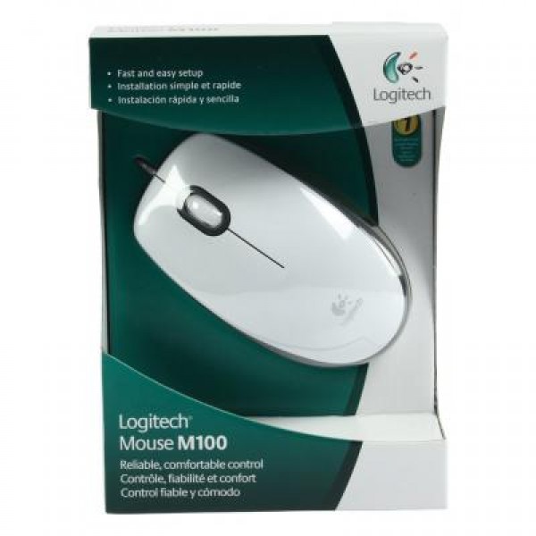 Мышь Logitech M100 White (910-005004)