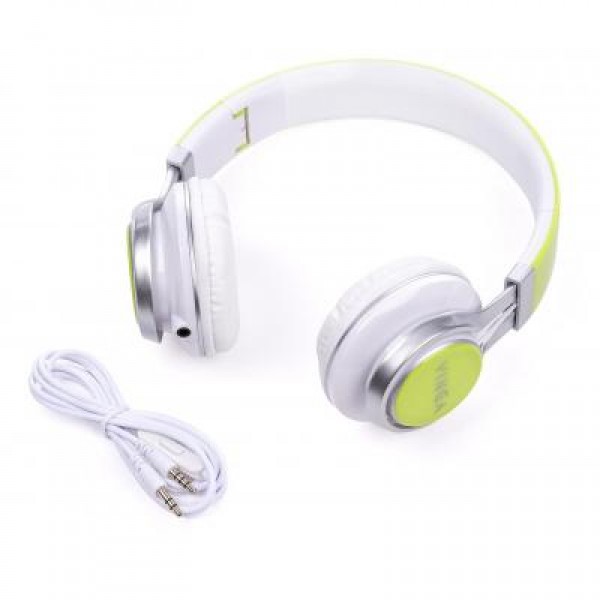 Наушники Vinga HSM040 White/Green (HSM040WG)