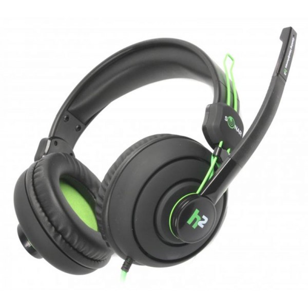 Наушники Maxxter Sonar H2 Black/Green