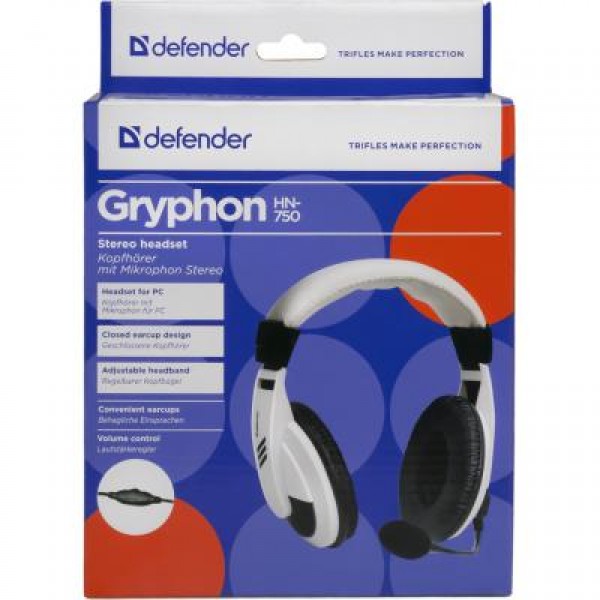 Наушники Defender Gryphon NH-750 White (63747)