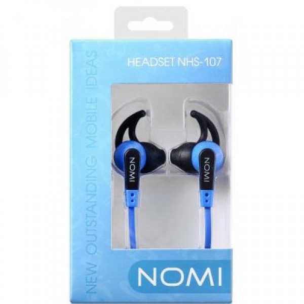 Наушники Nomi NHS-107 Black/Blue (221219)